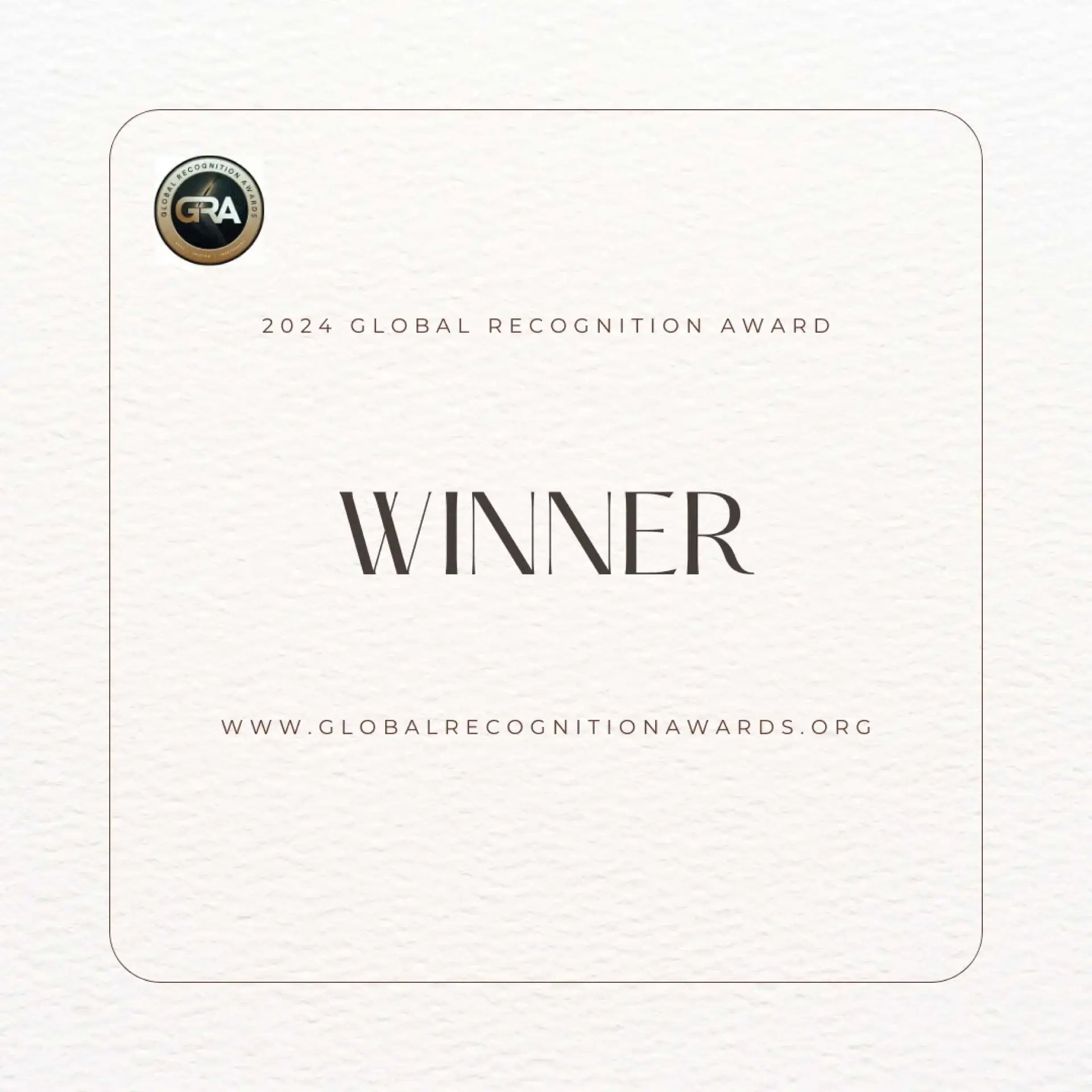 2024 Global Recognition Award Winner